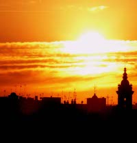 Sevilla Andalucia  sunset